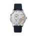 Glashutte Original Pano Matic Inverse 42 mm Silver Dial Stainless Steel Synthetic, Blue Strap 1-91-02-02-02-64