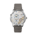 Glashutte Original Pano Matic Inverse 42 mm Silver Dial Stainless Steel Synthetic,Grey Strap 1-91-02-02-02-66