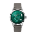 Glashutte Original Pano Matic Lunar 40 mm Green Dial Stainless Steel Synthetic Grey Strap 1-90-02-13-32-66