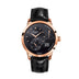Glashutte Original PanoReserve 40 mm Galvanized Black Dial Red Gold Louisiana Nubuk Leather Strap 1-65-01-29-15-61