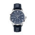 Glashutte Original Senator Chronometer 42 mm Blue Dial White Gold Louisiana Leather Strap Blue 1-58-01-05-34-30