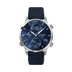 Glashutte Original Senator Cosmopolite 44 mm Blue Dial Stainless Steel Synthetic, Blue Strap 1-89-02-05-02-64
