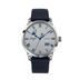 Glashutte Original Senator Excellence Panorama Date Moon Phase 40 mm Grey Dial Stainless Steel Synthetic Strap Blue 1-36-24-02-02-64