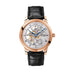 Glashutte Original Senator Manual Winding Skeletonised Edition 42 mm Silver Galvanized Dial Red Gold Louisiana   Leather Strap, Black 1-49-18-01-05-30