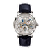 Glashutte Original Senator Moon Phase Skeletonised Edition 42 mm Silver Dial White Gold Louisiana   Leather Strap, Blue 1-49-13-15-04-30