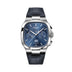 Glashutte Original Seventies Chronograph Panorama Date 40 mm Blue Dial Stainless Steel Louisiana Leather Strap Blue 1-37-02-08-02-61