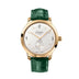 Glashutte Original Sixties Small Second 42 mm Silver Dial Rose Gold Louisiana Leather Strap Green 1-39-60-01-01-04