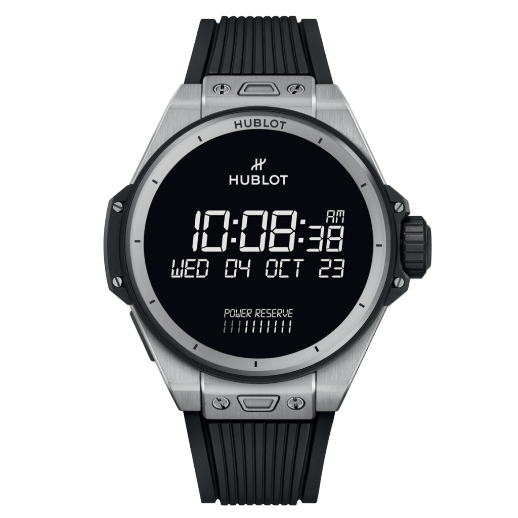HUBLOT Big Bang e Gen3 Titanium 44 mm Digital Dial Polished Titanium Rubber Strap 450.NX.1100.RX - WATCHXNYC