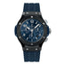 HUBLOT Big Bang Original Ceramic Blue 44 mm Blue Dial Polished Black Ceramic Rubber Strap 301.CM.710.RX