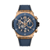 HUBLOT Big Bang Unico King Gold Blue Ceramic 42 mm Transparent Dial Polished 18K King Gold Rubber Strap 441.OL.5181.RX