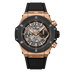HUBLOT Big Bang Unico King Gold Ceramic 44 mm Transparent Dial Polished 18K King Gold Rubber Strap 421.OM.1180.RX