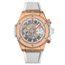 HUBLOT Big Bang Unico King Gold White 42 mm Transparent Dial Polished 18K King Gold Rubber Strap 441.OE.2011.RW