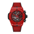 HUBLOT Big Bang Unico Red Magic 42 mm Transparent Dial Polished Red Ceramic Rubber Strap 441.CF.8513.RX