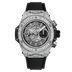 HUBLOT Big Bang Unico Titanium Jewellery 44 mm Transparent Dial with Diamonds Polished Titanium Rubber Strap 421.NX.1170.RX.0904