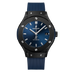 Hublot Classic Fusion Ceramic Blue 38 mm Blue Dial Polished Black Ceramic Rubber Strap 565.CM.7170.RX