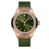 HUBLOT Classic Fusion King Gold Green Diamonds 29 mm Green Dial Polished 18K King Gold Rubber Strap 591.OX.8980.RX.1204