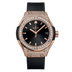 HUBLOT Classic Fusion King Gold Pavé 29 mm Black Dial with Diamonds Polished 18K King Gold Rubber Strap 591.OX.1480.RX.1604