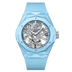 HUBLOT Classic Fusion Tourbillon Orlinski Sky Blue 45 mm Transparent Dial Polished Skly Blue Ceramic Rubber Strap 505.ES.5129.RX.ORL24
