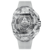 HUBLOT Spirit of Big Bang Sang Bleu Sapphire 42 mm Transparent Dial Polished Sapphire Crystal Rubber Strap 648.JX.0102.RT.MXM24