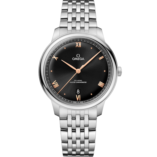 Omega De Ville Prestige 40 mm Black Dial Stainless Steel Bracelet 434.10.40.20.01.001 - WATCHXNYC