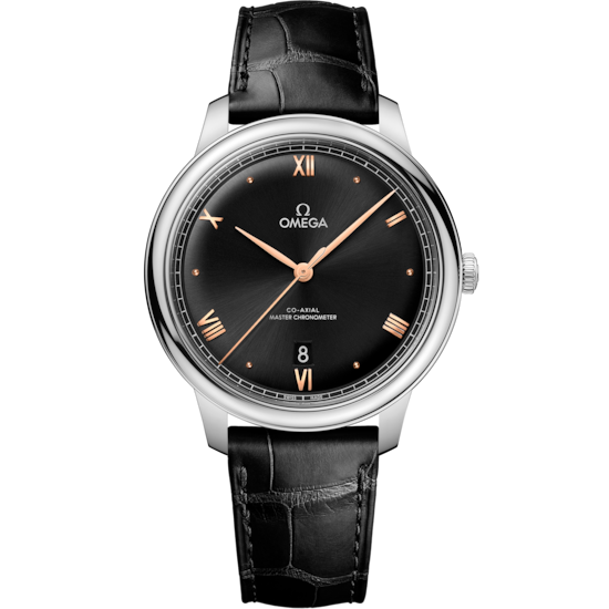 Omega De Ville Prestige 40 mm Black Dial Stainless Steel Strap 434.13.40.20.01.001 - WATCHXNYC