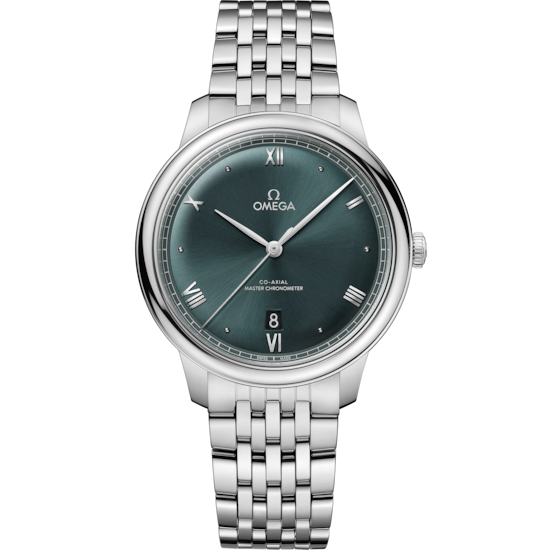 Omega De Ville Prestige 40 mm Green Dial Stainless Steel Bracelet 434.10.40.20.10.001 - WATCHXNYC