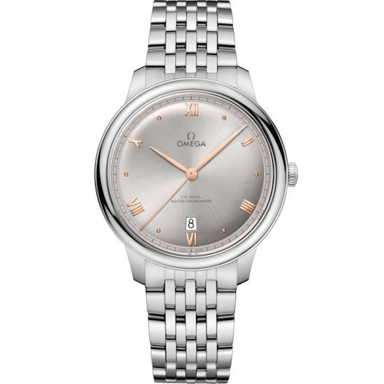Omega De Ville Prestige 40 mm Grey Dial Stainless Steel Bracelet 434.10.40.20.06.001 - WATCHXNYC