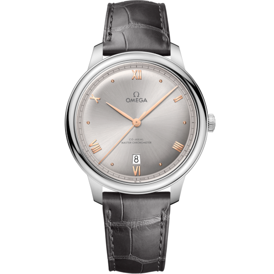 Omega De Ville Prestige 40 mm Grey Dial Stainless Steel Strap 434.13.40.20.06.001 - WATCHXNYC