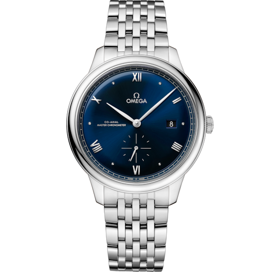 Omega De Ville Prestige 41 mm Blue Dial Stainless Steel Bracelet 434.10.41.20.03.001 - WATCHXNYC