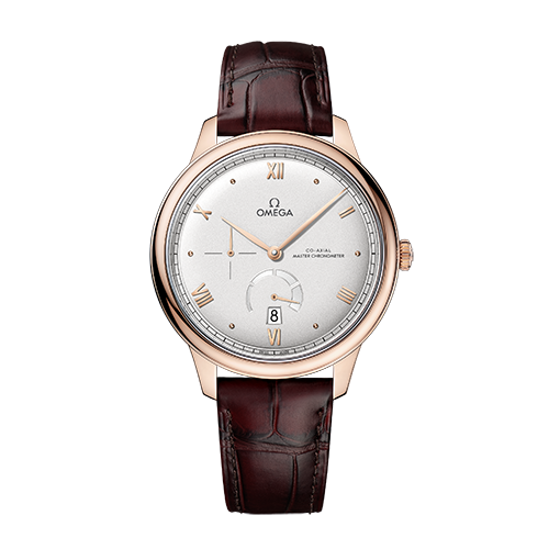 Omega De Ville Prestige 41 mm Silver Dial Sedna™ 18k Rose Gold Strap 434.53.41.21.02.001 - WATCHXNYC