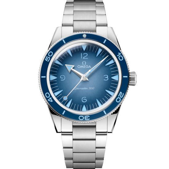 Omega Seamaster 300 41 mm Blue Dial Stainless Steel Bracelet 234.30.41.21.03.002 - WATCHXNYC