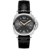 Panerai Luminor Due 38 mm Black Dial Polished Steel   Shiny Black Strap PAM01247