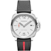 Panerai Luminor Due Luna Rossa 42 mm White Dial Polished Stainless Steel Rubber/Textile Strap PAM01381