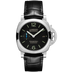 Panerai Luminor Quaranta 40 mm Black Dial Stainless Steel Black   Leather Strap PAM01372