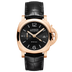 Panerai Luminor Quaranta BiTempo Goldtech™ 40 mm Black Dial Brushed Panerai Goldtech™   Leather Strap PAM01641