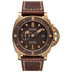 Panerai Submersible Bronzo 47 mm Brown Dial Bronze Calf Ponte Vecchio Vintage Dark Brown Strap PAM00968