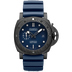 Panerai Submersible QuarantaQuattro Carbotech™ 44 mm Blue Dial Carbotech Caoutchouc Dark Blue Strap PAM01232
