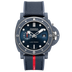 Panerai Submersible QuarantaQuattro Luna Rossa Ti-Ceramitech™ 44 mm Blue Dial Ti-Ceramitech Bi-Material Rubber/Textile Luna Rossa Blue Strap PAM01466