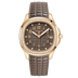 Patek Philippe  Aquanaut 38.8 mm Brown Dial with Diamonds 18K Rose Gold Rubber Strap 5268/200R-010