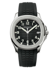 Patek Philippe  Aquanaut 40.8 mm Black Dial Stainless Steel Rubber Strap 5167A-001 - WATCHXNYC