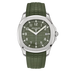 Patek Philippe  Aquanaut 42.2 mm Khaki Green Dial 18K White Gold Rubber Strap 5168G-010