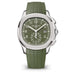 Patek Philippe Aquanaut Chronograph Green Dial 42.2mm White Gold Case Rubber Strap 5968G-010