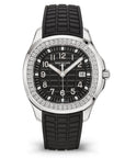Patek Philippe Aquanaut Luce Black Dial Steel & Diamond Case/Rubber Strap 38.8mm 5267/200A - WATCHXNYC