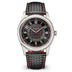 Patek Philippe Calatrava Sweep Seconds Red Carbon Dial White Gold Case   Black Leather Strap  40 mm 6007G-0010