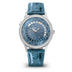 Patek Philippe Complications 36 mm Blue Dial with Diamonds 18K White Gold   Leather Strap 7130G-016