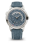 Patek Philippe Complications 40 mm Blue Dial 18K White Gold   Leather Strap 5330G-001 - WATCHXNYC