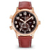 Patek Philippe Complications Calatrava Brown Sunburst Dial Rose Gold Case   Leather Brown Strap 42mm 5524R-001
