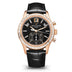Patek Philippe Complications Chronograph Black Baguette Diamond Dial Rose Gold Case Black   Strap 40.5mm 5961r-010
