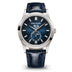 Patek Philippe Complications Moon Phases Sunburst Blue Baguette Diamond Dial White Gold Case   Blue Strap 38.5 mm 5396G-017
