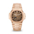 Patek Philippe Nautilus 40 mm Brown Dial 18K Rose Gold Bracelet 5712/1R-001